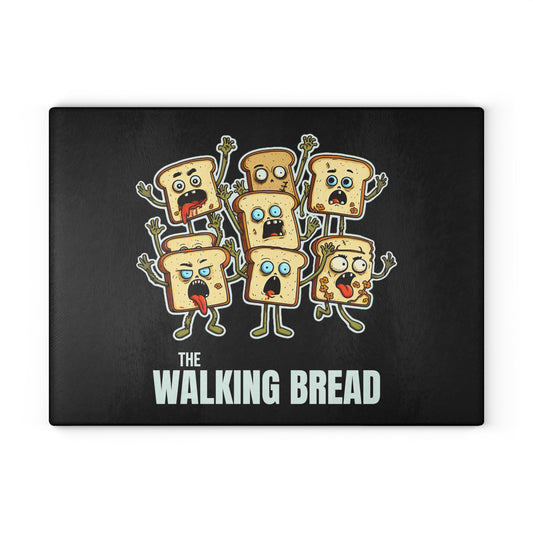 The Walking Bread Glass Cutting Board