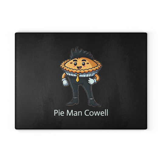 Pie Man Cowell Glass Cutting Board