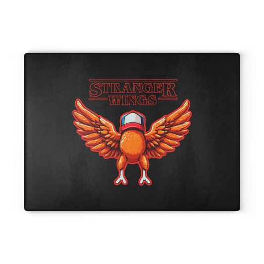 Stranger Wings Glass Cutting Board