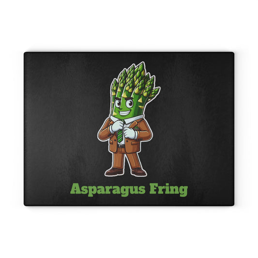 Asparagus Fring Glass Cutting Board